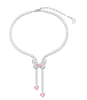 Rosa Drill Love Quastenhalskette NTB077
