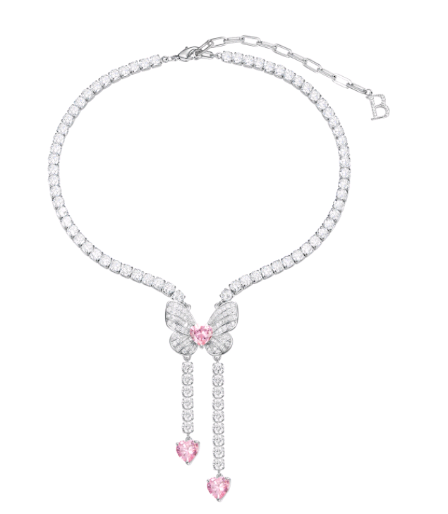 Rosa Drill Love Quastenhalskette NTB077