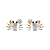 Vorrätiger Krabben-Ohrring mit Zirkonia