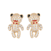 Vorrätige Bären-Ohrringe mit Zirkonia