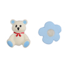 Mehrfarbige Ohrringe mit Cartoon-Bären und Blumen: 0,5–1,0 $