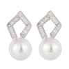 Ohrringe mit Zirkonia-Perlen, verhandelbarer Preis 3,27–3,77 $