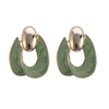 Grüne Emaille-Ohrringe im modischen Stil 1,3–1,8 $