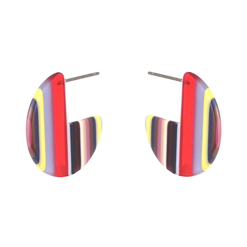 Mehrfarbige Ohrringe aus Acetat: 0,6–1,1 $