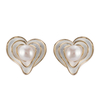 Herzförmige Perlenohrstecker erhältlich für 1,75–2,25 $