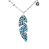  Feder-Anhänger-Halskette mit blauem Kubikzirkon $ 2,0– $ 2,5