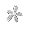 Blumenbrosche mit Perlenverzierung 7,0–7,5 $